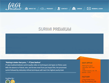 Tablet Screenshot of java-seafood.com